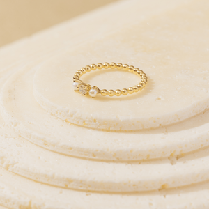 Luna / Diamond & Pearl Ring